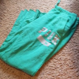 Pink drawstring sweatpants